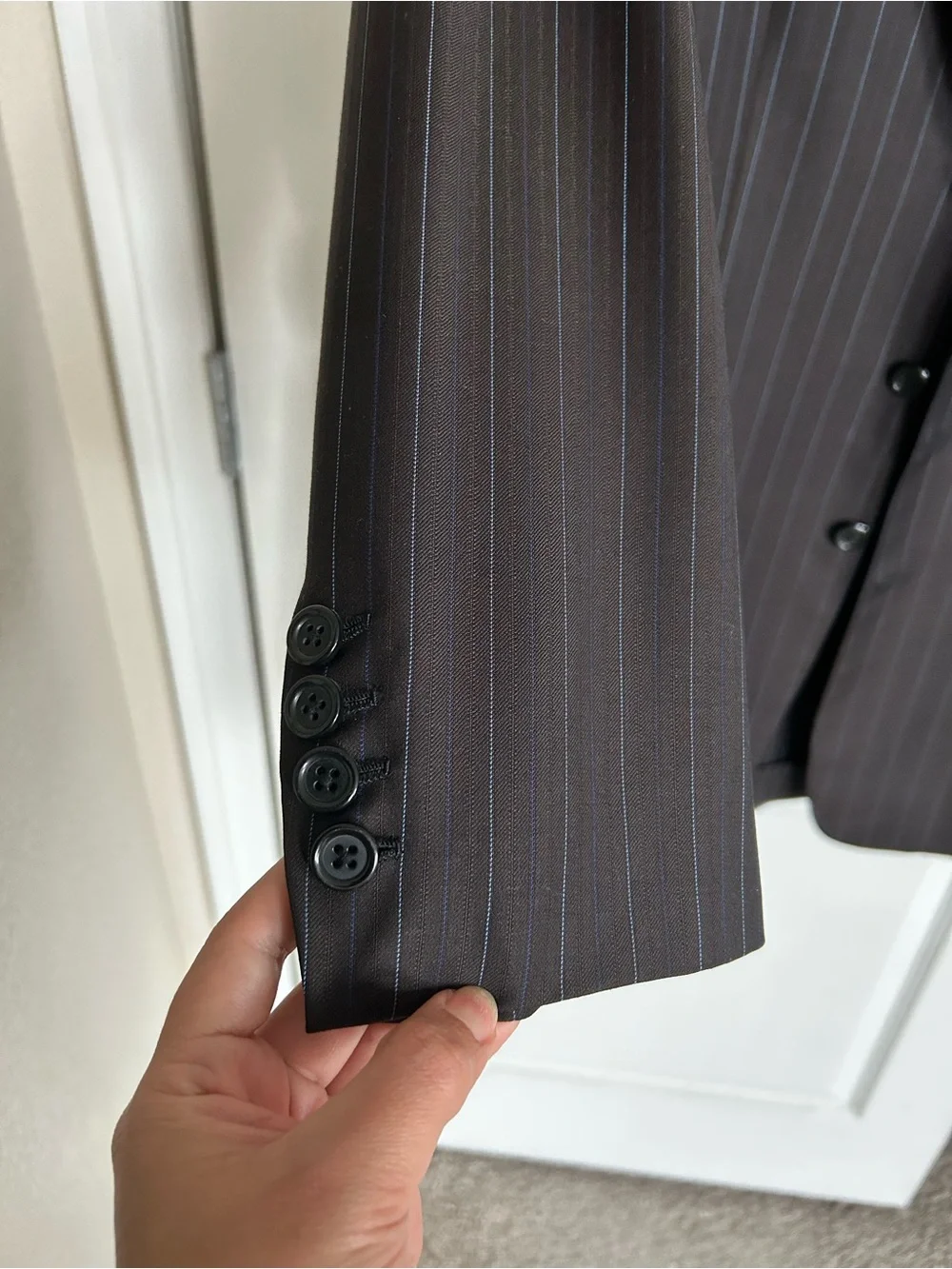 Ermenegildo Zegna y Custom Tailored 2-Piece Suit dark grey– Wool & Silk
